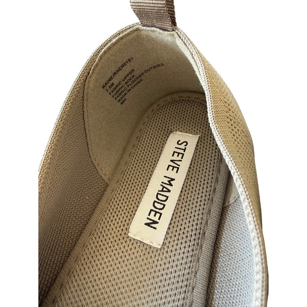 Steve Madden Women's Beige Pull-On Knit Sabin Flat Loafers Size 7.5M - Picture 4 of 7